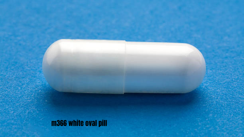 m366 white oval pill