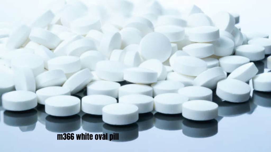 m366 white oval pill