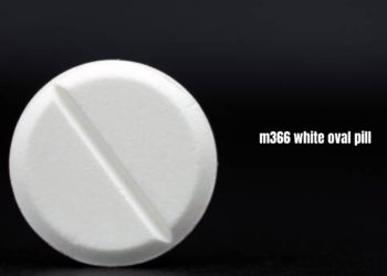 m366 white oval pill