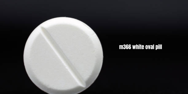 m366 white oval pill