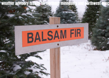 winter weather advisory issued for northern minnesota and northwest wisconsin.